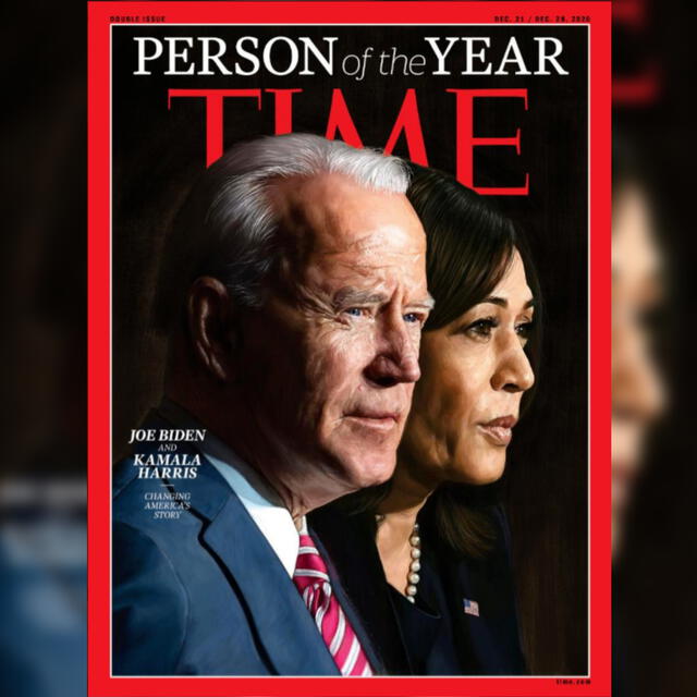 Portada del Time muestra a Joe Biden y Kamala Harris como las Personas del año.