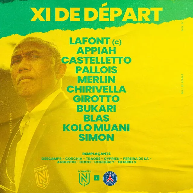 Alineación del Nantes