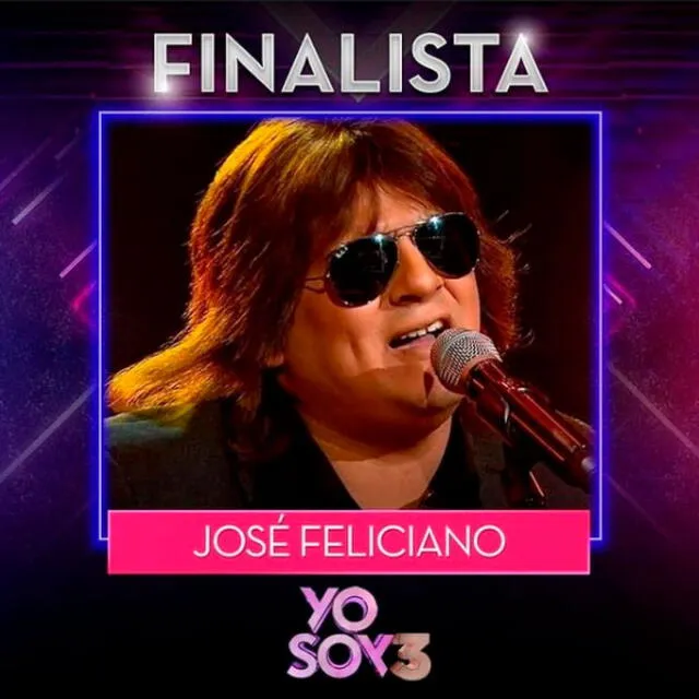 'José Feliciano' es uno de los finalistas en Yo soy Chile. Foto: Sebastián Landa / Instagram