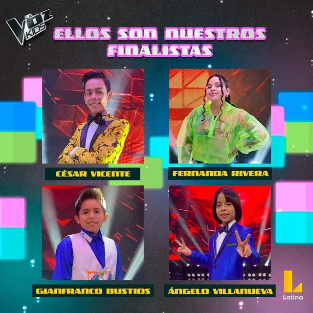 Finalistas La voz kids 2021. Foto: Instagram