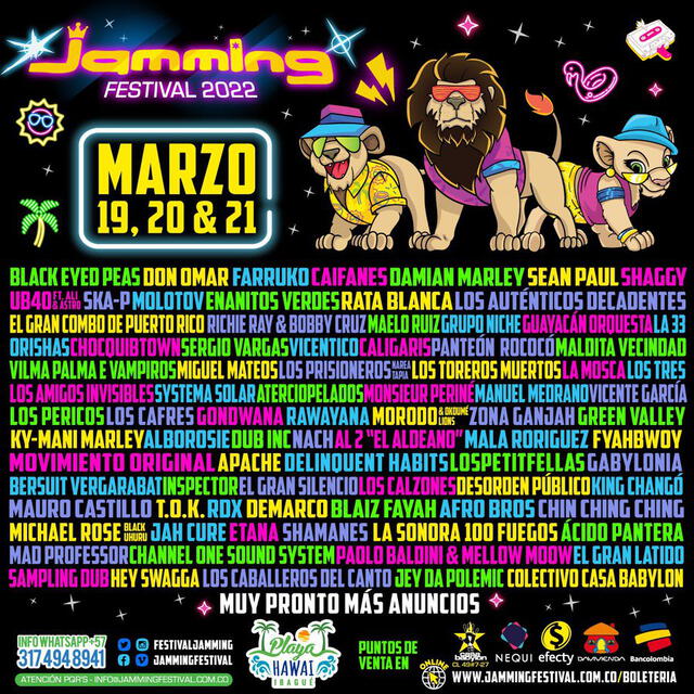 Jamming Festival en Colombia 2022