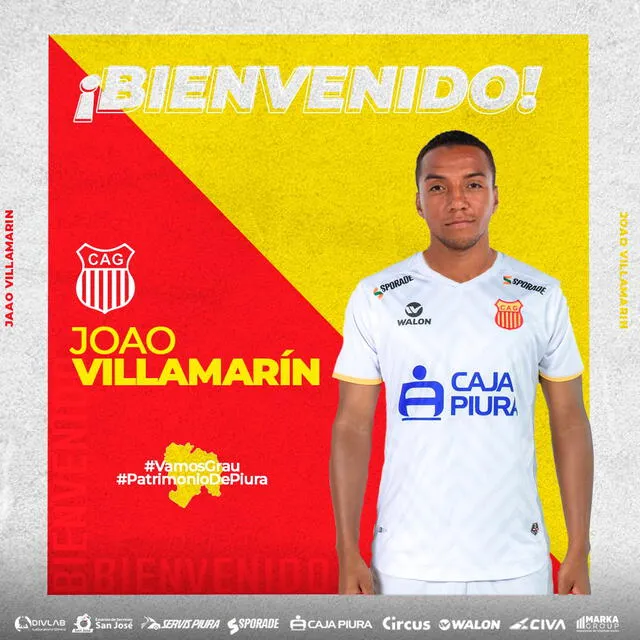 Joao Villamarín llega en calidad de préstamo a Atlético Grau