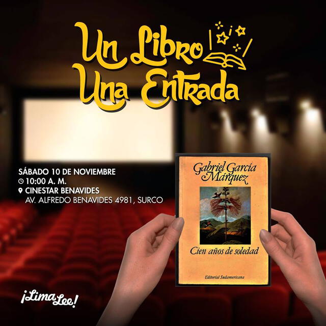 Cadena de cines proyectará función gratuita de película peruana a cambio de un libro