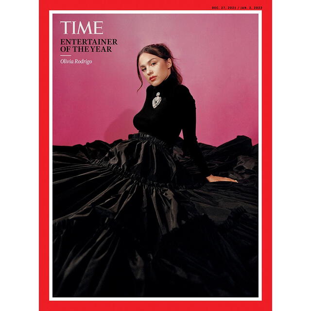 Olivia Rodrigo posa para la revista Time al ser nombrada Artista del año. Foto: Time