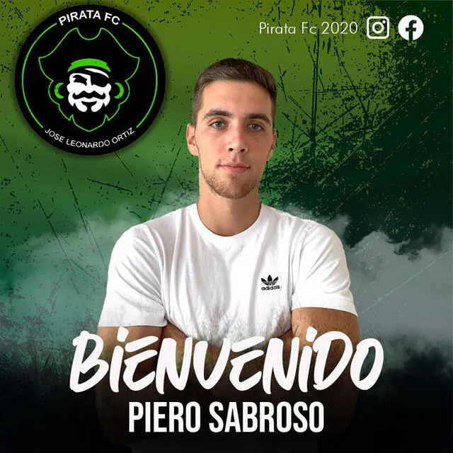 Delantero Piero Sabroso reforzará al Pirata FC.