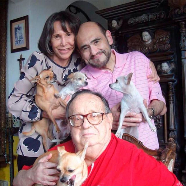 Florinda Meza, Roberto Gómez Bolaños y Édgar Vivar.