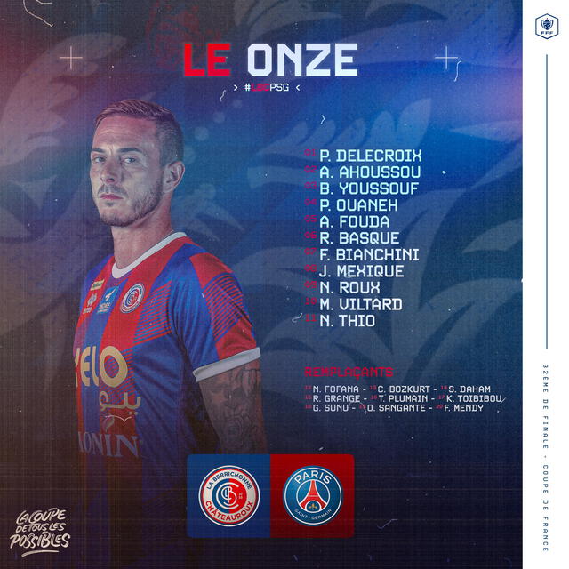 Alineación confirmada del berri. Foto: Chateauroux