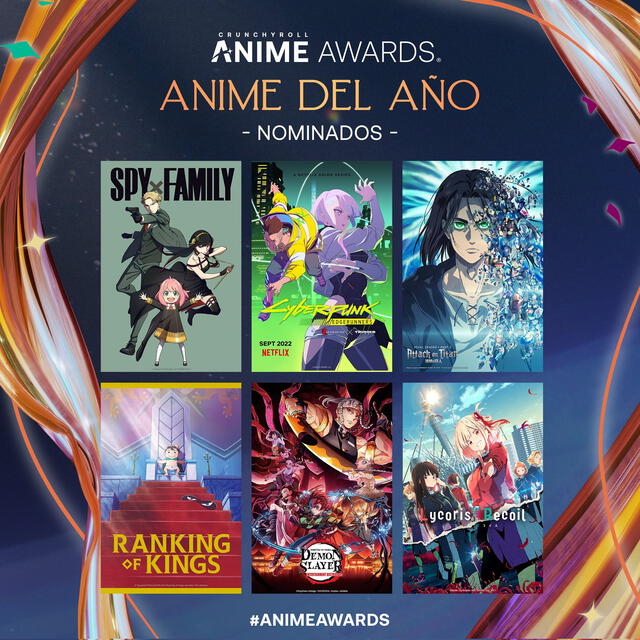 Anime Awards 2023, nominados