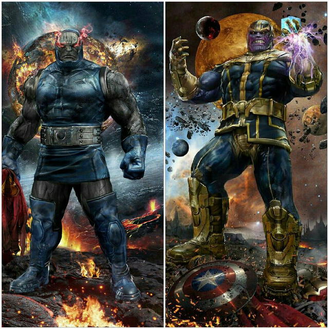 Darkseid y Thanos cuentan con diseños parecidos.