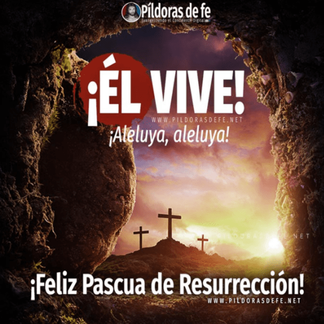 Las más emotivas imágenes para compartir en Facebook el Domingo de Resurrección. Foto: Píldorasdefe.net
