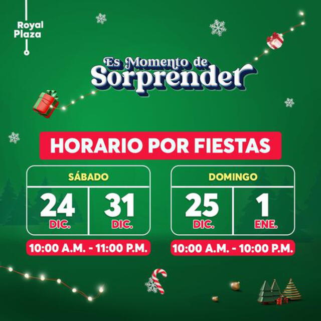 Horario Royal Plaza