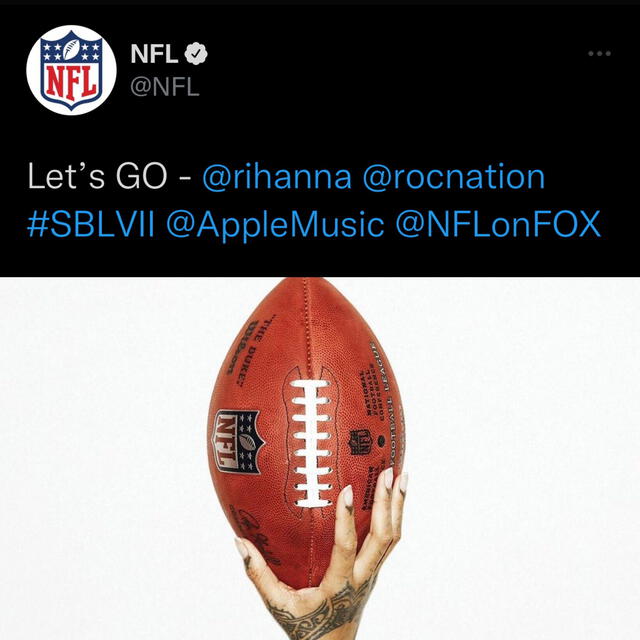 NFT confirma la presencia de Rihanna en el Super Bowl 2023