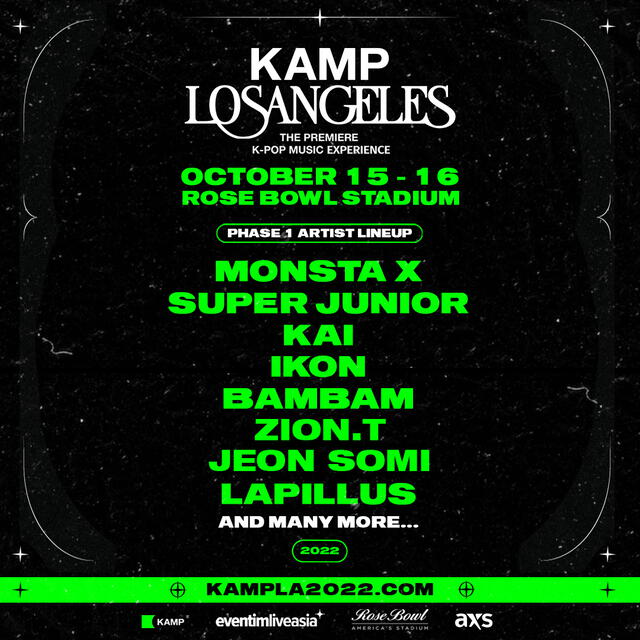KAMP Los Angeles: lista de estrellas de kpop confirmadas en festival. Foto: KAMP