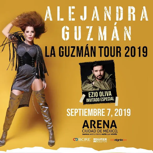 Publicación de la gira de Alejandra Guzmán