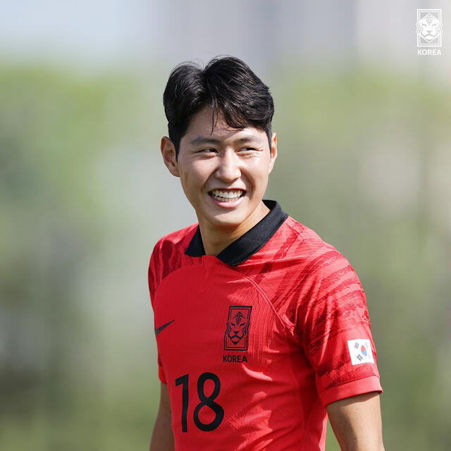Lee Kang In, es el jugador más joven de la selección coreana. Foto: KFA