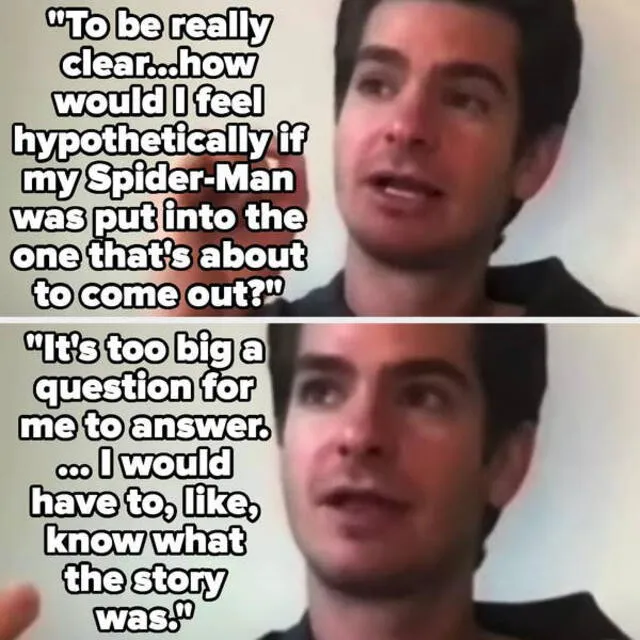 Andrew Garfield en entrevista para Entertainment Tonight