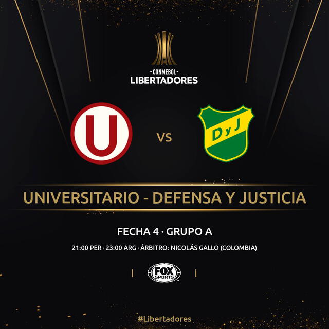 Universitario y Defensa y Justicia jugarán en Lima
