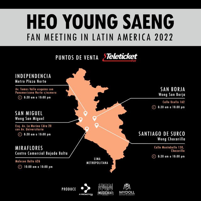 Heo Young Saeng en fanmeeting Perú entradas Teleticket