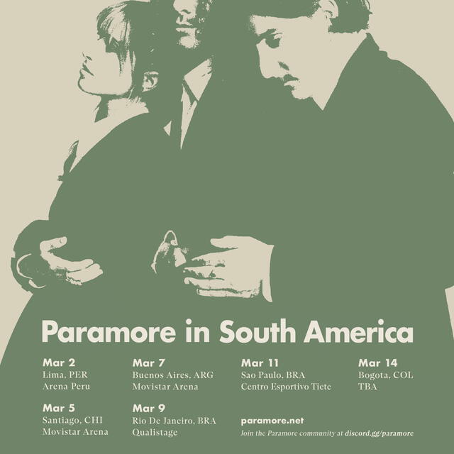 Paramore confirma su regreso al Perú