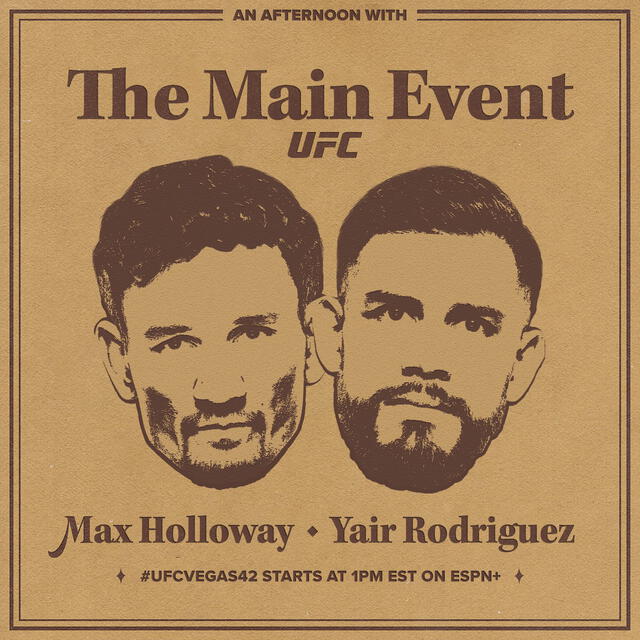 Promoción de la pelea Holloway vs. Rodríguez. Foto: UFC