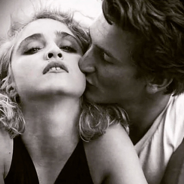 Madonna y Sean Penn se conocieron durante el rodaje del video de "Material Gril". Foto: Instagram.