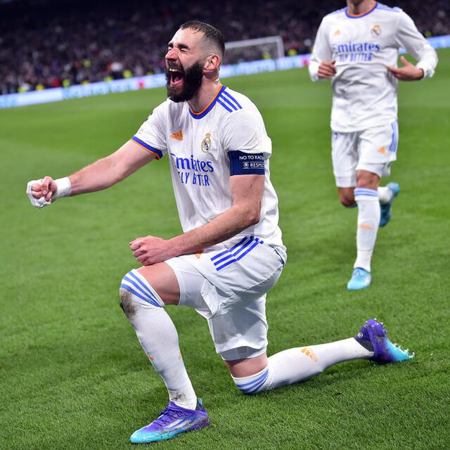 Benzema le anotó un triplete al PSG