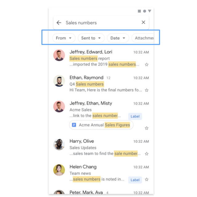 Haz tus búsquedas más inteligentes con la nueva herramienta de Gmail. Foto: Google