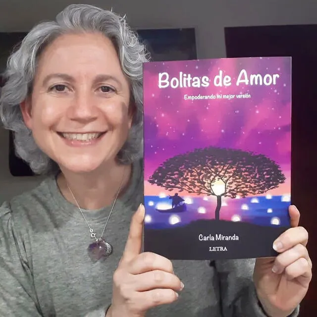 Carla Miranda escritora del libro Bolitas de Amo. Foto: ONG Pura Voluntad
