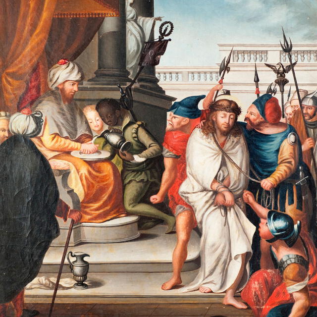 Primera estación: Jesús es condenado a muerte. Foto: Duomo di S. Biaggio