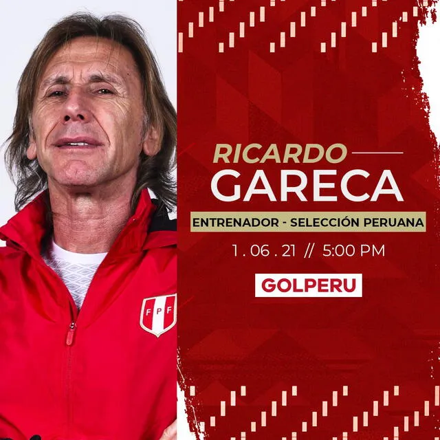 Ricardo Gareca hablará en conferencia de prensa. Foto: Gol Perú