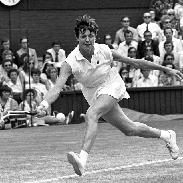 Margaret Court en el Australian Open de 1971. Foto: Popperfoto