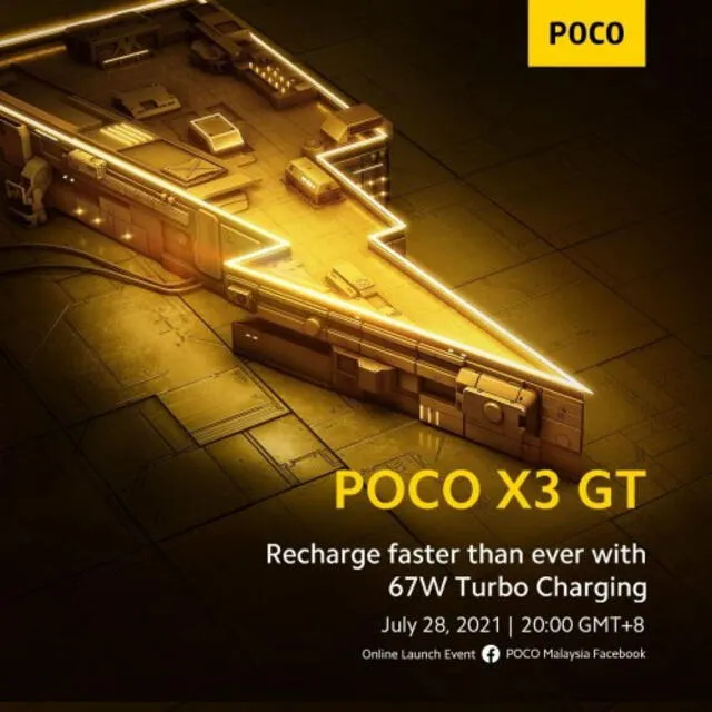 Banner oficial del POCO X3 GT