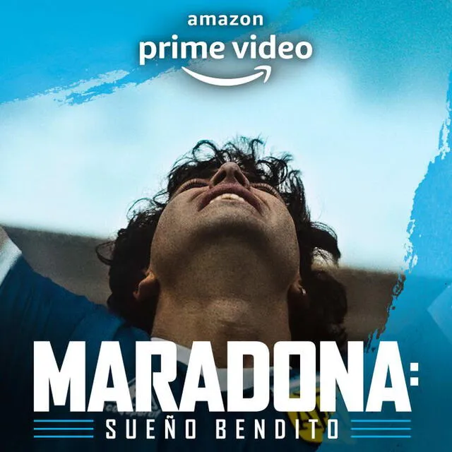 Póster oficial de la serie de Maradona. Foto: Amazon Prime