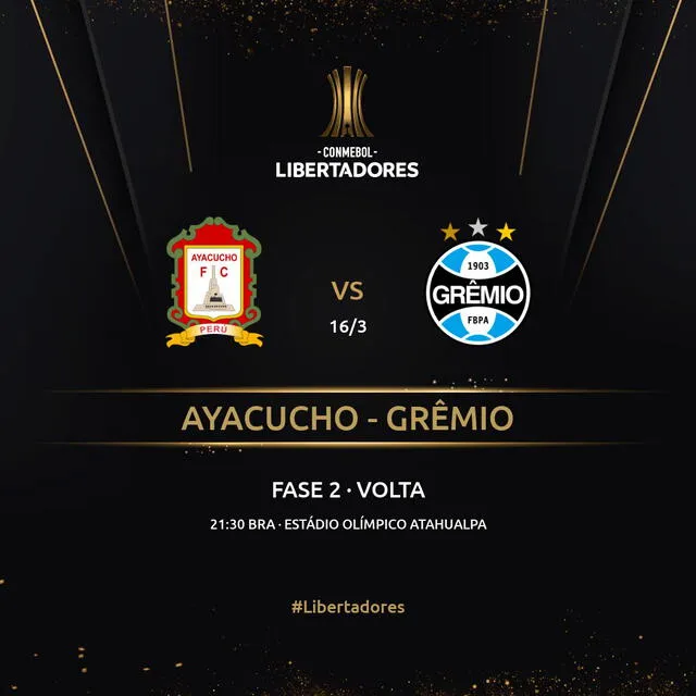 Ayacucho FC será local en el Estadio Olímpico Atahualpa de Quito por la Copa Libertadores. Foto: Conmebol