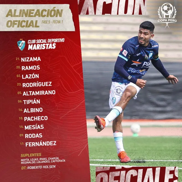 Deportivo Maristas. Fuente: Twitter Copa Perú