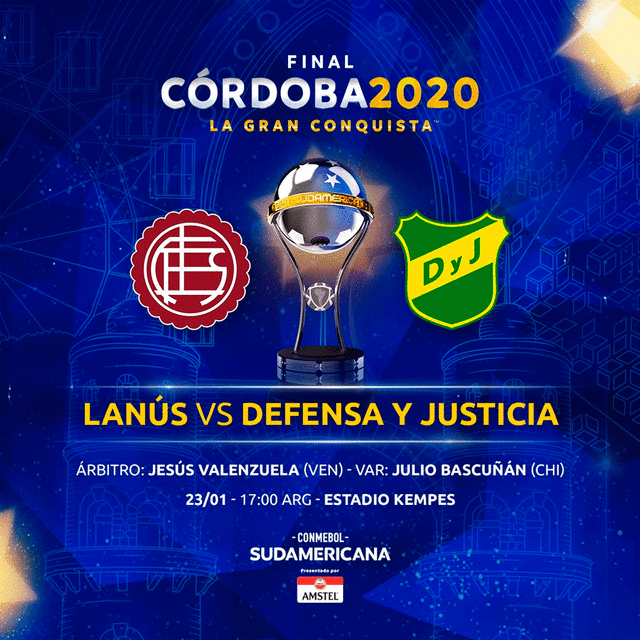 Lanús vs. Defensa y Justicia EN VIVO por la Copa Sudamericana. Foto: Sudamericana/Twitter