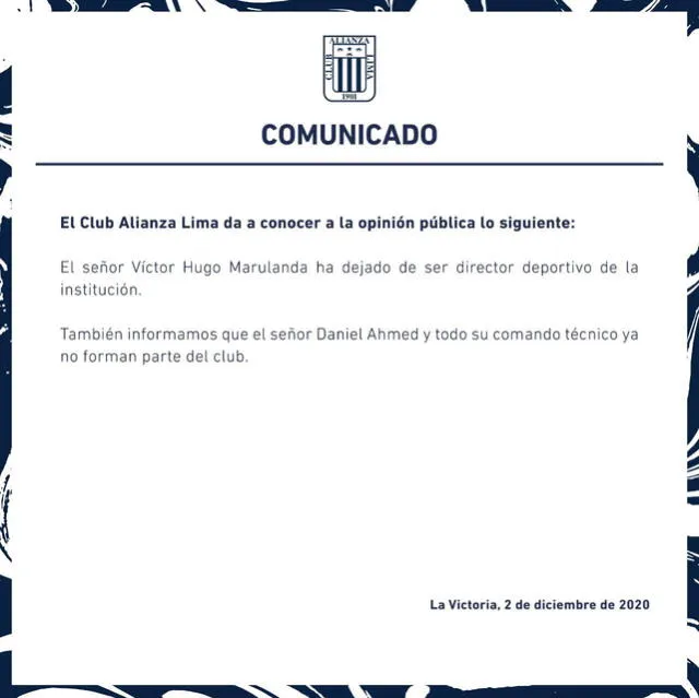 Alianza Lima despide a Marulanda y Ahmed. Foto: Alianza Lima