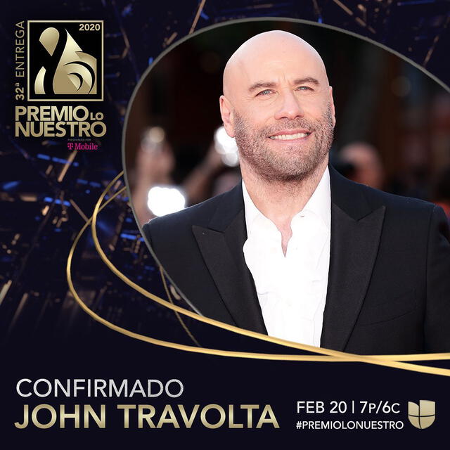 John Travolta en Premios Lo Nuestro. Foto: Instagram