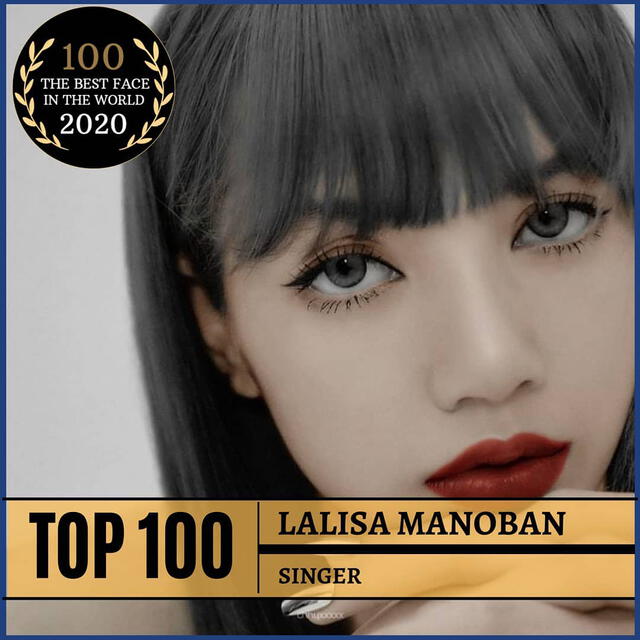 Lisa de BLACKPINK para The Best Face in The World 2020. Créditos: Entertainment_awards