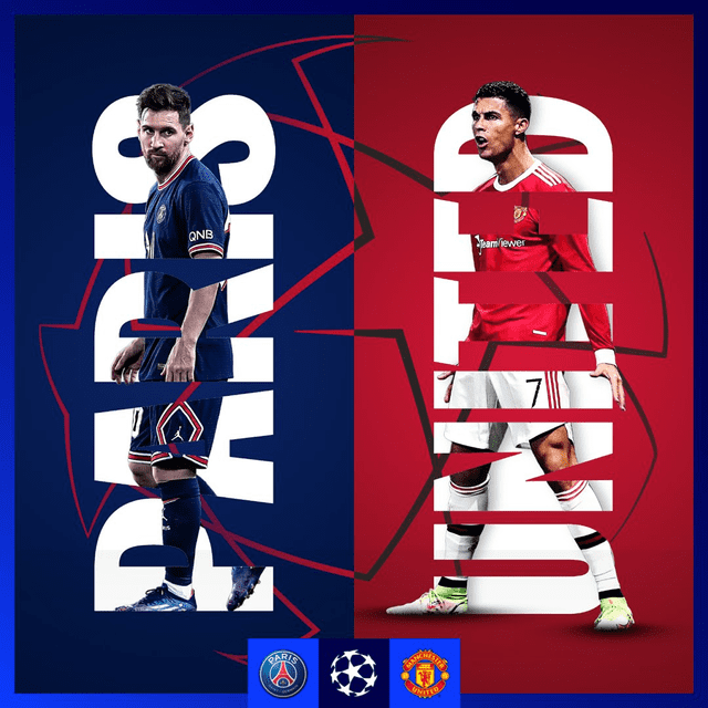 ¡Solo uno seguirá en carrera! Messi y CR7 se verán las caras en octavos de final de la Champions League. Foto: Twitter Champions League