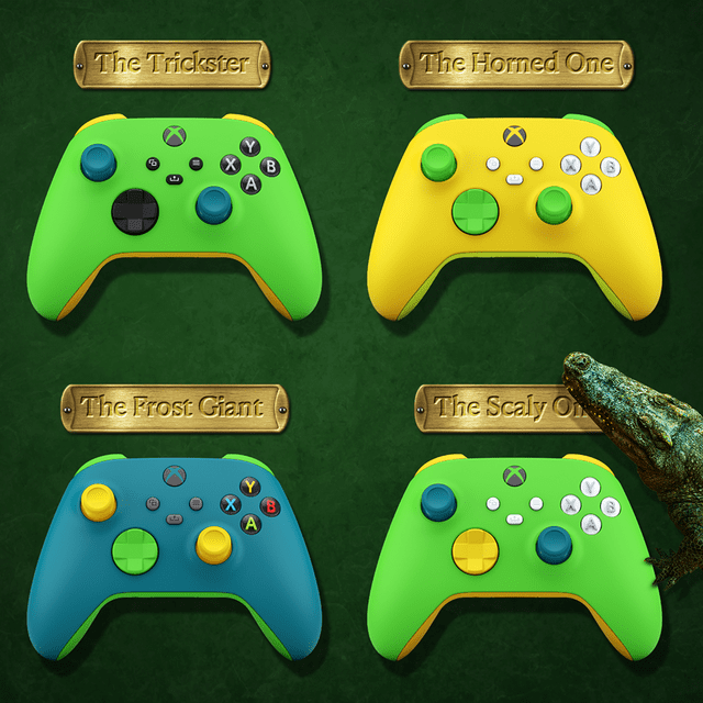 Los cuatro diseños presentados por la compañía. Foto: Xbox