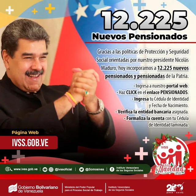 IVSS: ¿cómo saber si estoy en la lista de los nuevos pensionados que anunció Nicolás Maduro?