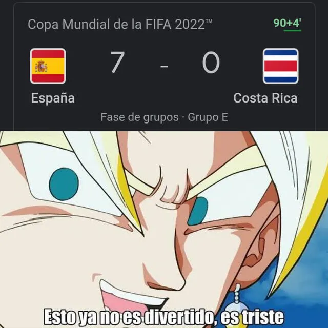 Mira los más divertidos memes de la goleada de España a Costa Rica.