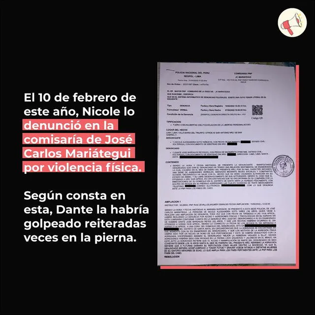 20.6.2022 | Publicación de Dilo Fuerte sobre la denuncia de Nicole Soto. Foto: captura Dilo Fuerte/Instagram