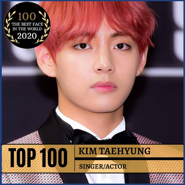 Taehyung de BTS para The Best Face in The World 2020. Créditos: Entertainment_awards