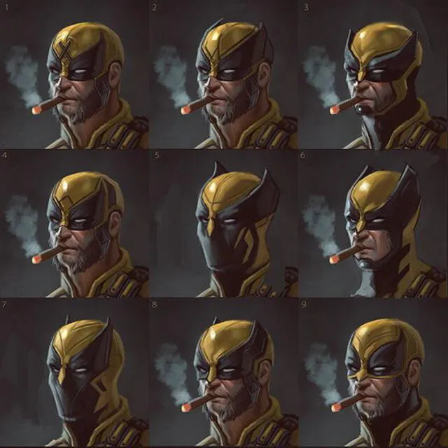 Posibles cascos de Wolverine.