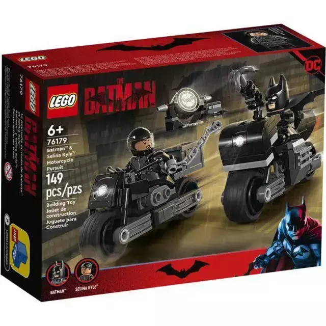 Batman y Catwoman en el nuevo set de Lego. Foto: Lego