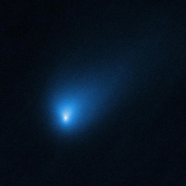 Imagen del cometa 2I/Borisov tomada por el telescopio espacial Hubble el 12 de octubre de 2019. Foto: NASA / ESA / D. Jewitt / UCLA