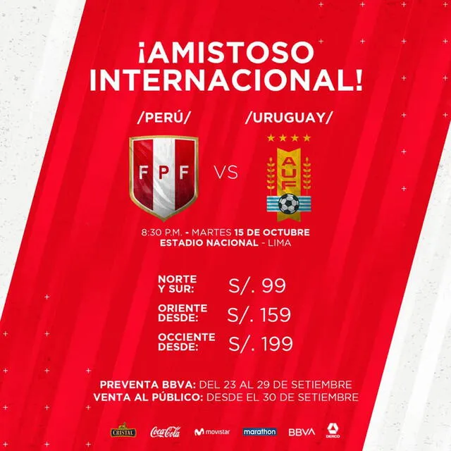 Entradas para el Perú vs. Uruguay