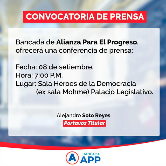 Comunicado de APP. Foto: documento